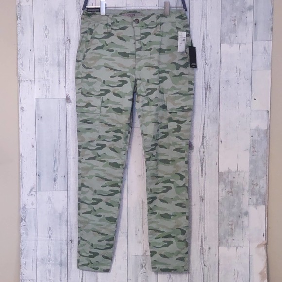 Joe's Jeans The Icon Camo Ankle Skinny Jeans 6/28 Soft Green - Picture 3 of 8